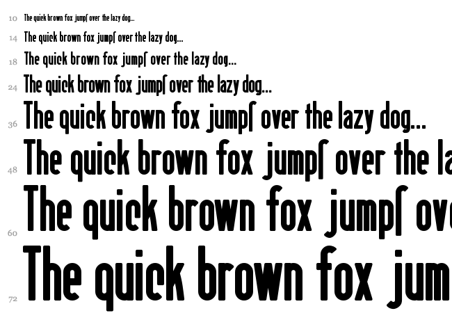 Berlin Email font waterfall